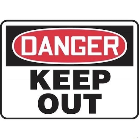 Accuform OSHA DANGER Safety Sign KEEP OUT SHMADM146XT SHMADM146XT